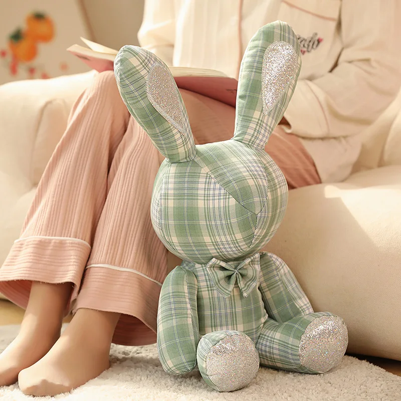 Luxury 38cm Cute Bunny Diy Diamond Inlaid Rabbit Plush Toysornament  Creative Gifts Accompany Toys For Furniture Decoration - AliExpress