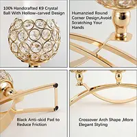 Gold Candle Holders for Table Centerpieces,Tealight Candlestick, Candelabra Stand, 3 Arms for Living Room, Wedding Decor 3