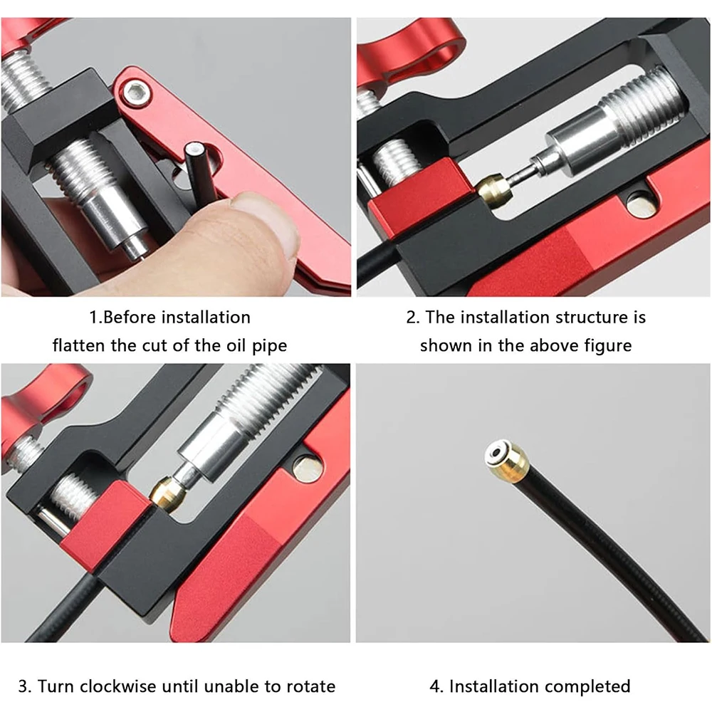 자전거 브레이크 유압 호스 오일 니들 드라이버 삽입 설치 도구 자전거 케이블 플라이어 올리브 커넥터 도구 BH90 59 설치 프레스