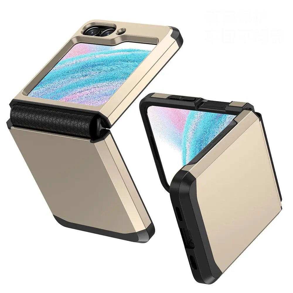 Z flip 3/4/5 fall für samsung galaxy z flip4 z flip3 scharniers chutz panzerung stoßfest schützende handy hülle abdeckung z flip – Detail 4