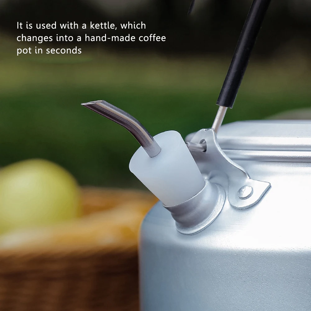 Outdoor Kettle Mouth Coffee Pot Extension Tube Ultralight Stainless Steel Teapot Water Pipe Conversion Water Nozzle