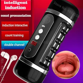 For Men 18+ Sex toys Vagina Automatic Silicone Pocket Pussy Sucking Blowjob Real Male Masturbator Cup Adult sex machine for men 2