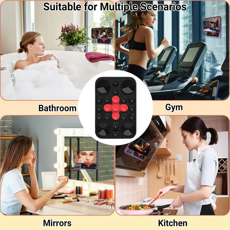 Phone Silicone Suction Cup Suction Phone Mount Multifunctional Non-Slip Strong Adsorption Cellphone Stand Sticky For Home Car
