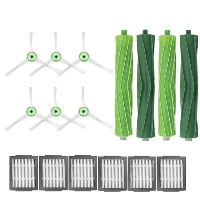 Kit de filtre et de brosse à rouleau et latérale pour iRobot Roomba i7,  i7+,pièces de robot aspirateur, E5, E6, E7, i7 Plus, - AliExpress