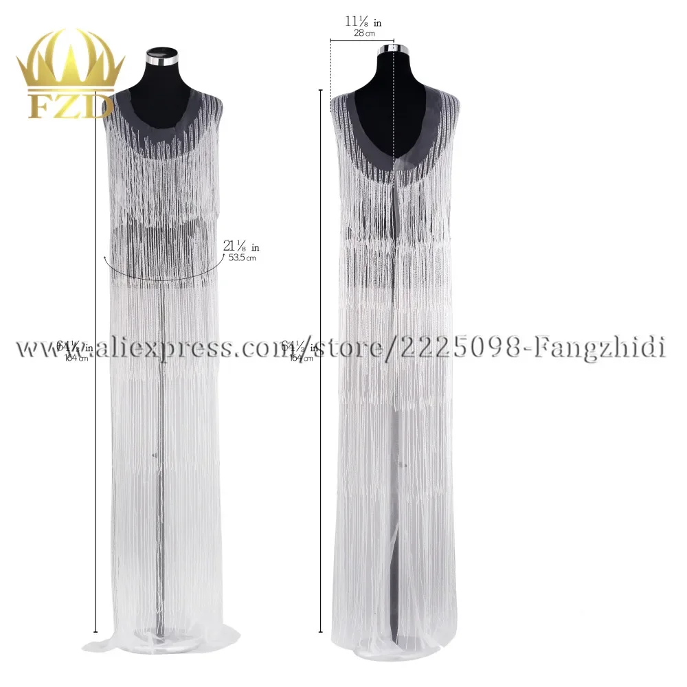 

Большая Элегантная нашивка с бахромой для вечернего платья, нашивка для свадебного платья, аппликация для одежды