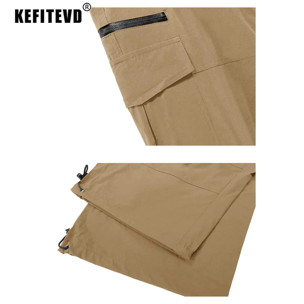 sport shorts Men Hiking Shorts Multi Pockets Below Knee Length Capris Climbing Shorts Cargo Camping Work Bottoms