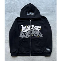American Retro Star and Letter Printed Zipper Hoodies Women and Men Y2K Spring Autumn Section Lazy Fashion Brand Cardigan Jacket - Image 4