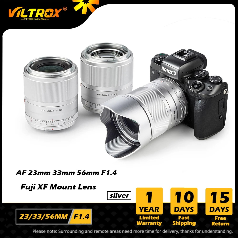 Объектив VILTROX 23 мм 33 56 F1.4 X с автофокусом Большая диафрагма объектив для fujifilm fuji XF