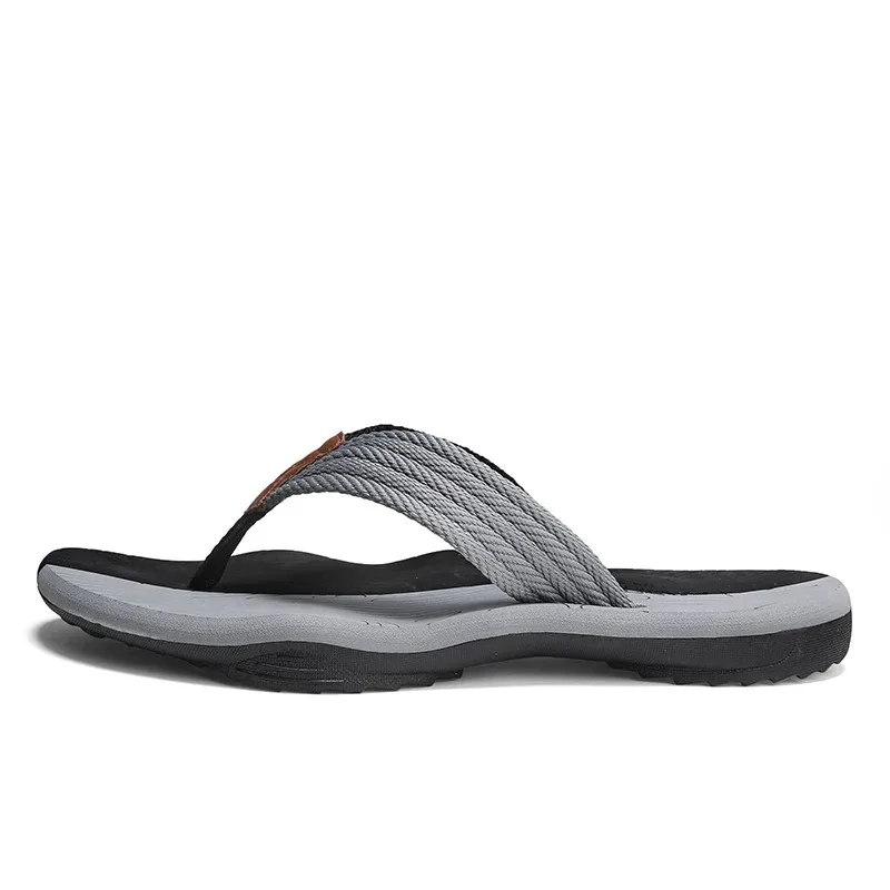 Men Slippers Summer Flip Flops Brand Fashion Outdoor Comfortable Casual Slides Shoes Non-slip Beach Men Sandals — view 4
