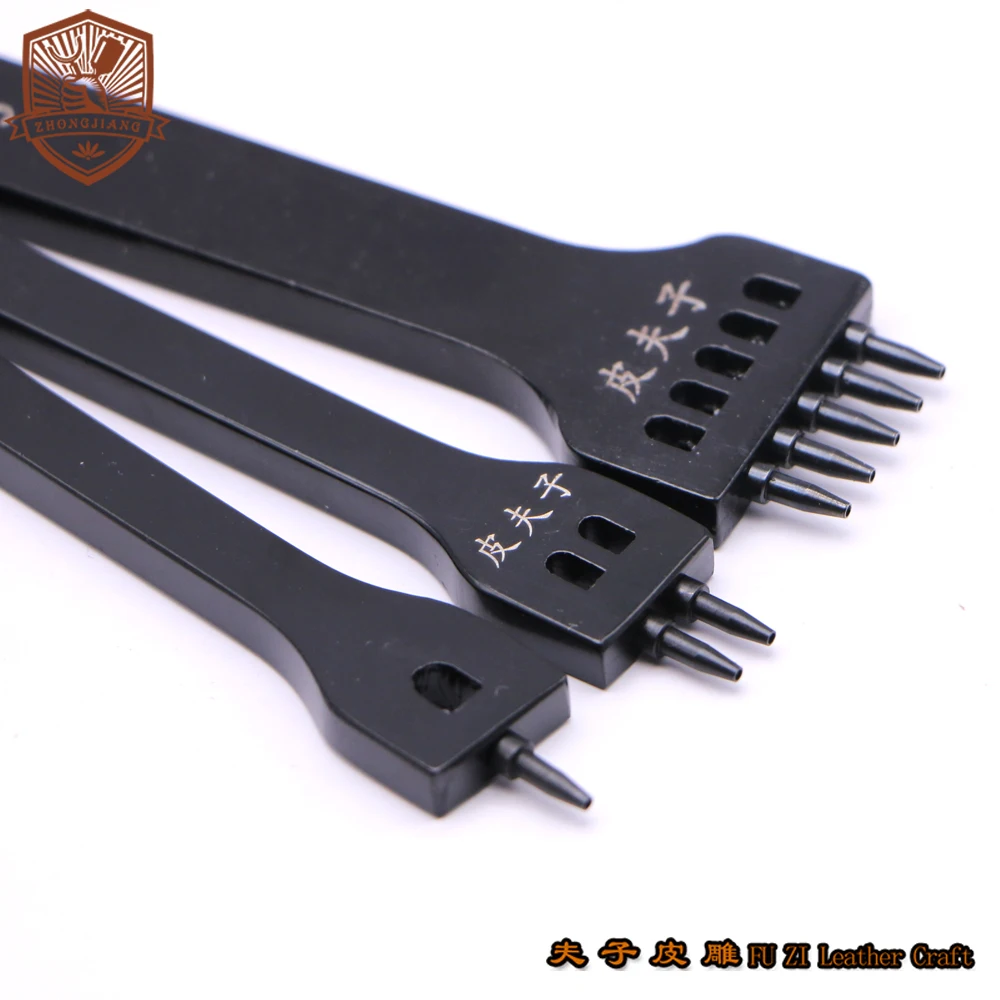 Hand Hole Punches DIY Round Stitching Punch Sewing Stitching Punch Carving Work Saddle Set Spacing Tool