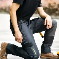 Men Labor Pants Grey Work Pants