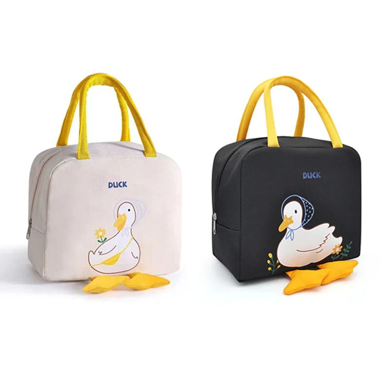 Cute Yellow Duck Cartoon Thermal Lunch Bag Insulated Picnic Food Carrier  Cooler Ice Pack For Women, Kids, And High Capacity Travel - Portable Bento  Bag For Lunch Box Picnic Supplies