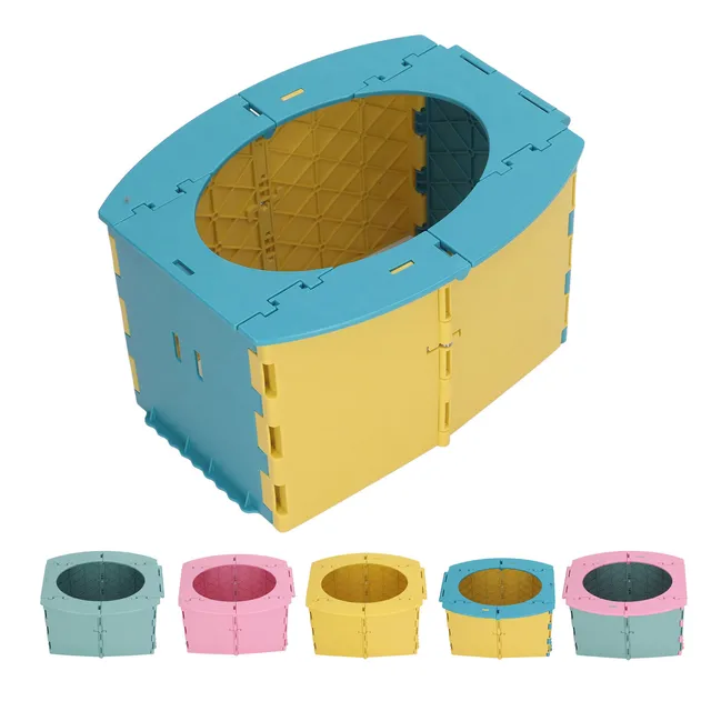 Vasino Portatile Pieghevole Per Bambini - In Plastica ABS Ecologica, Verde, Per Viaggi E Allenamento - Foto 5