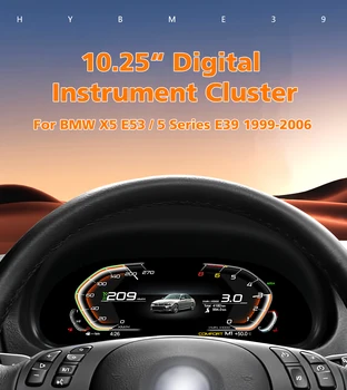Panel de Instrumentos Digital de 1920*720 para BMW Serie 5 E39 1999-2006 X5 E53, Pantalla LCD para el Tablero del Automóvil, Panel de Instrumentos Virtual 1