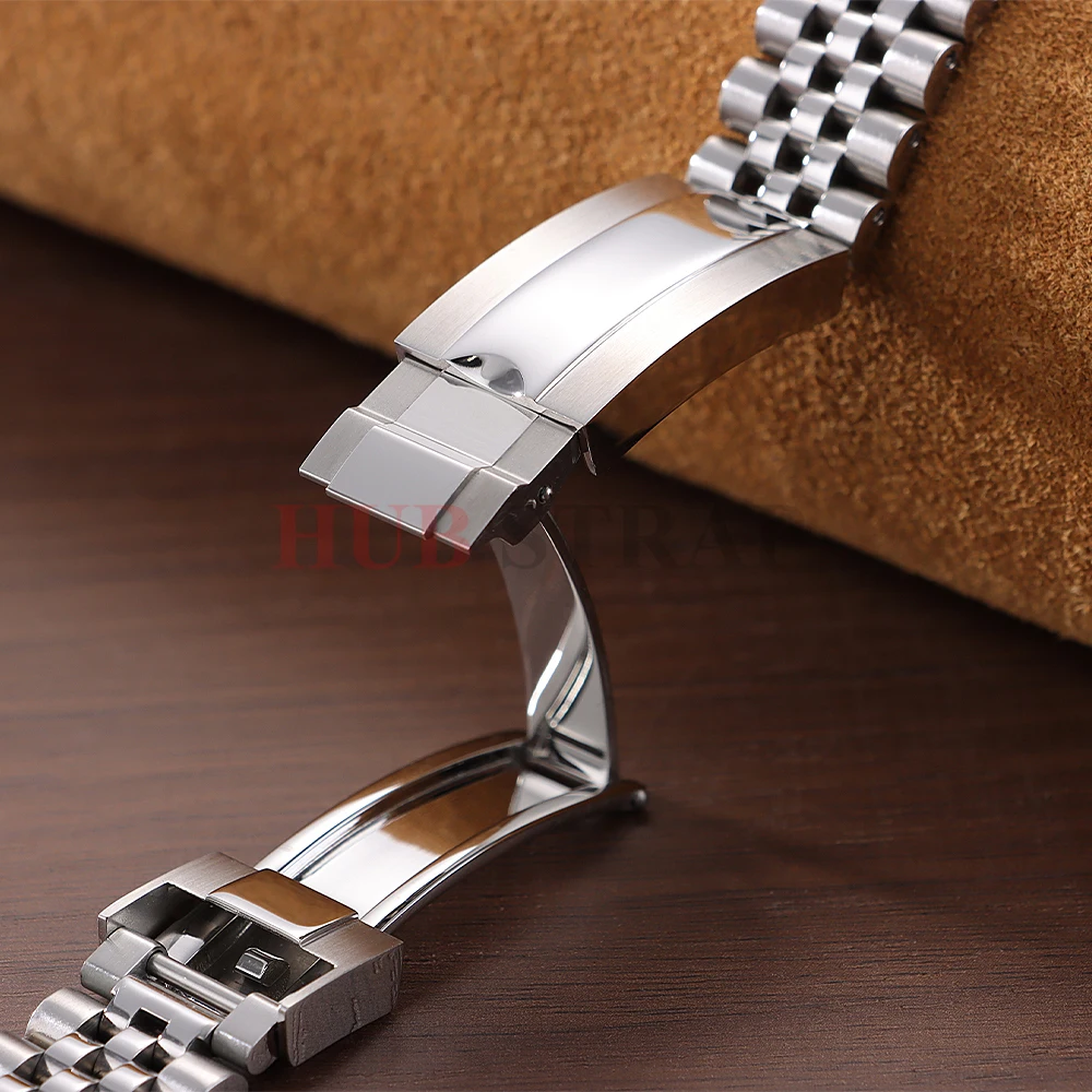 Solid Stainless Steel Sport Watchband Bracelet