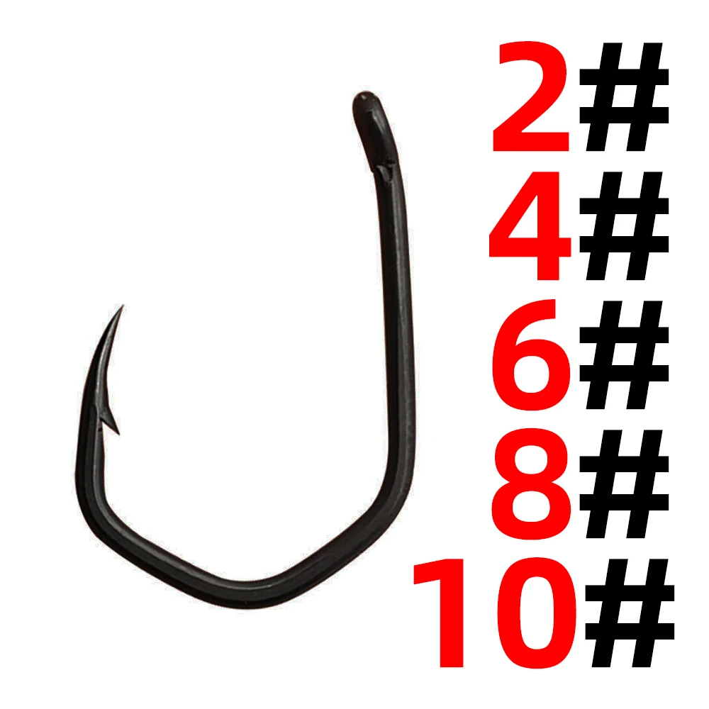 102050pcsEuropeanCarpFishingHookTriangularCarpHookRhombus