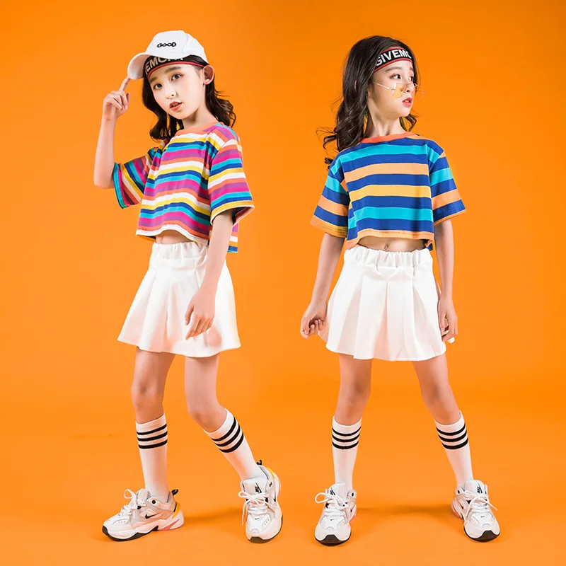 

Приталенная клетчатая рубашка, джинсовые брюки, детские костюмы для бальных танцев, одежда для джаза, хип-хоп для девочек и мальчиков, Одежда для танцев, Уличная Одежда для танцев