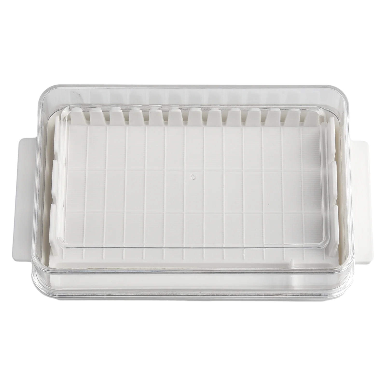 

Butter Box Cheese Storage Box White 16.5*9.5*5cm Butter Cut Cheese Convenient Refrigerator Slice Uniform Design