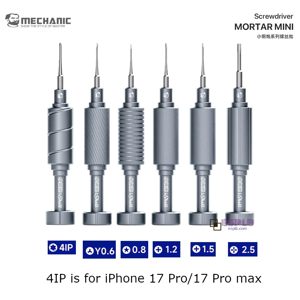 Mechanic 6 in 1 iShell Max 모르타르 미니 드라이버 세트 강력한 자..