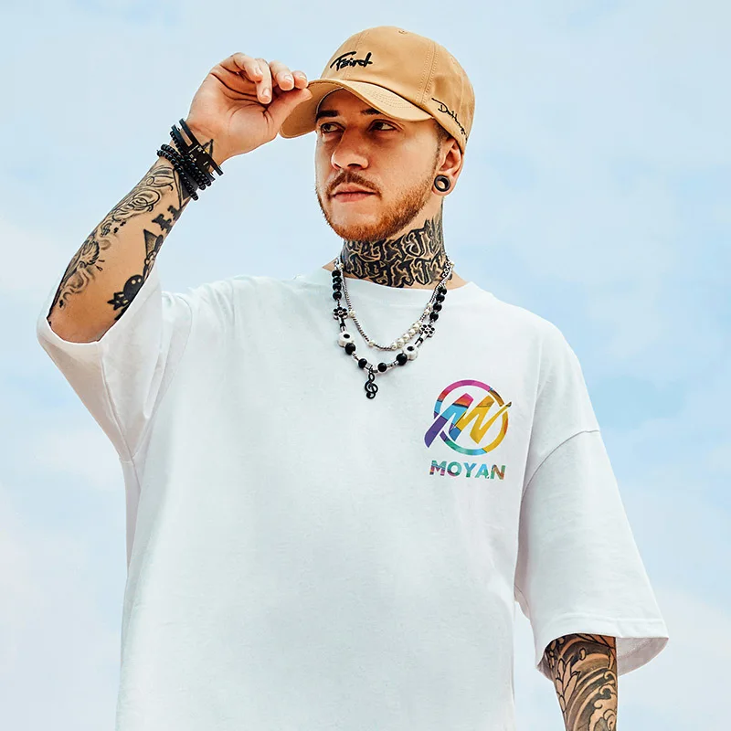 ZAZOMDE Harajuku Oversized T-shirt Men Summer Cool Unisex Tops Hip Hop Funny Print Tshirt Casual Cotton T Shirt Streetwear Loose