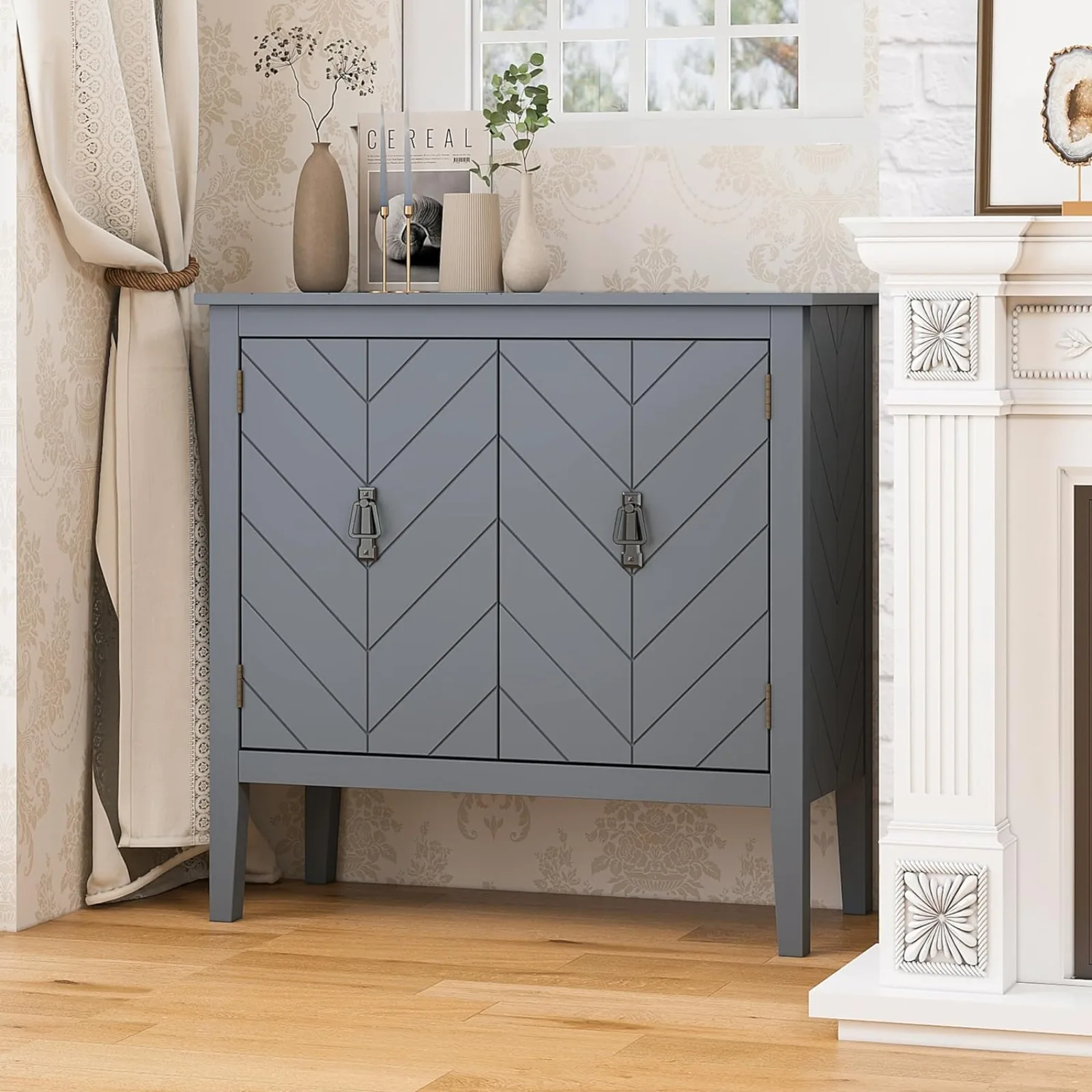 

Free shipping US Okak Flora-CAB-00187-DX Storage Cabinet, 31.5" L x 15.75" W x 31.5" H, Gray