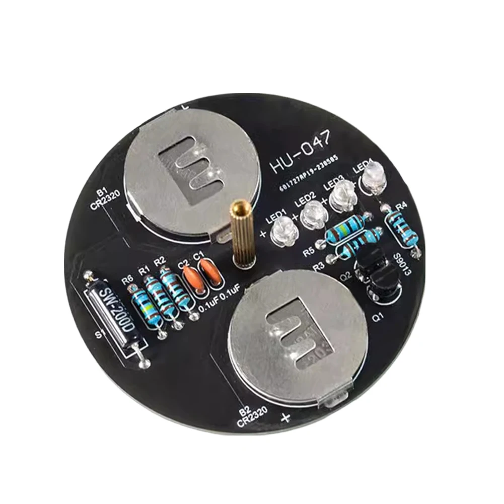 DIY 전자 키트 LED 자이로 DIY 용접 키트, 회전 랜턴 (배터리 포함)