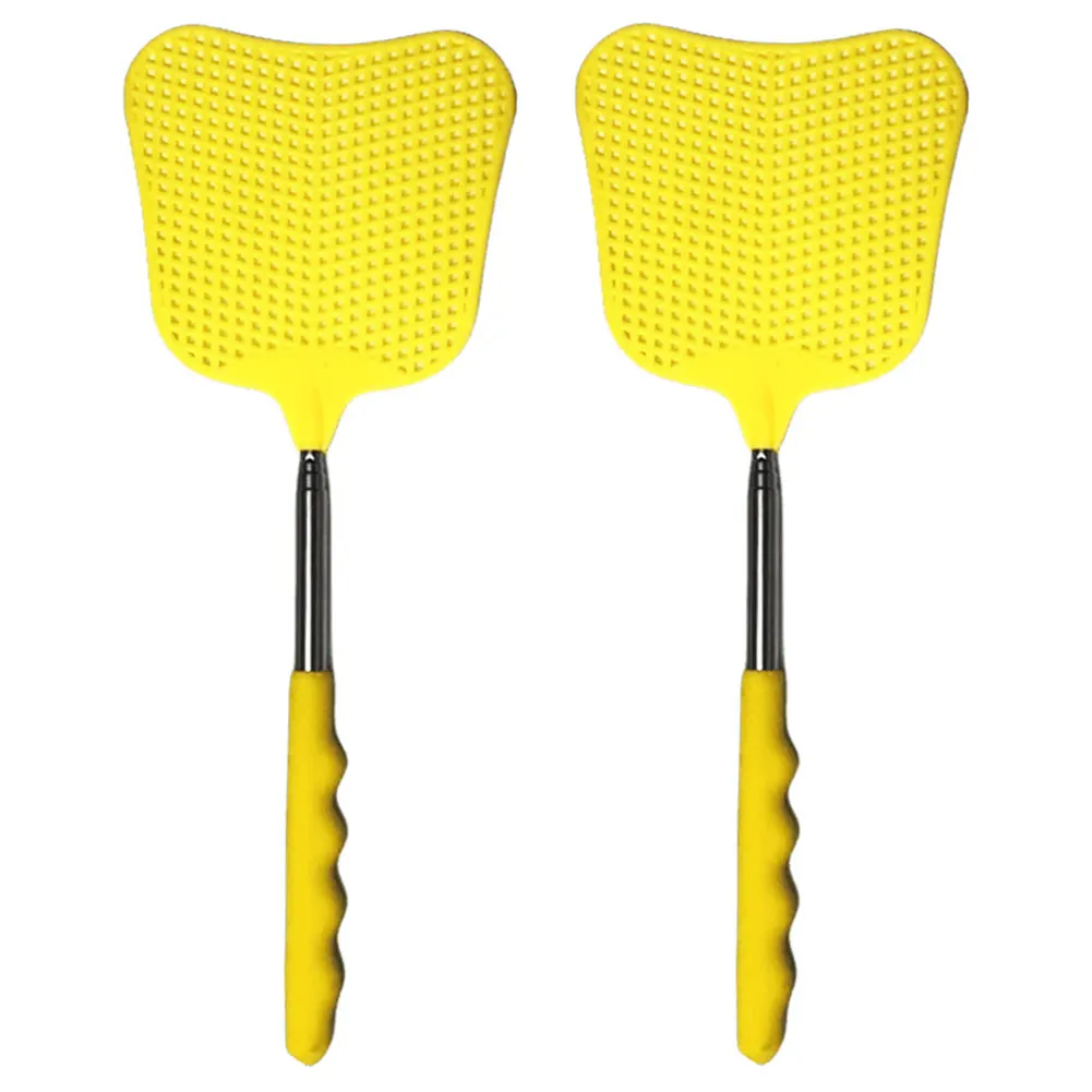 Telescopic Fly Swatters with Anti-Slip Handle Retractable Fly Swatter Manual Bugs Killer Tools 2Pcs for Classroom Use