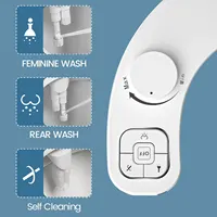 SAMODRA Non-Electric Bidet - Self Cleaning Dual Nozzle (Frontal and Rear Wash) Water Bidet Toilet Seat Attachment 2