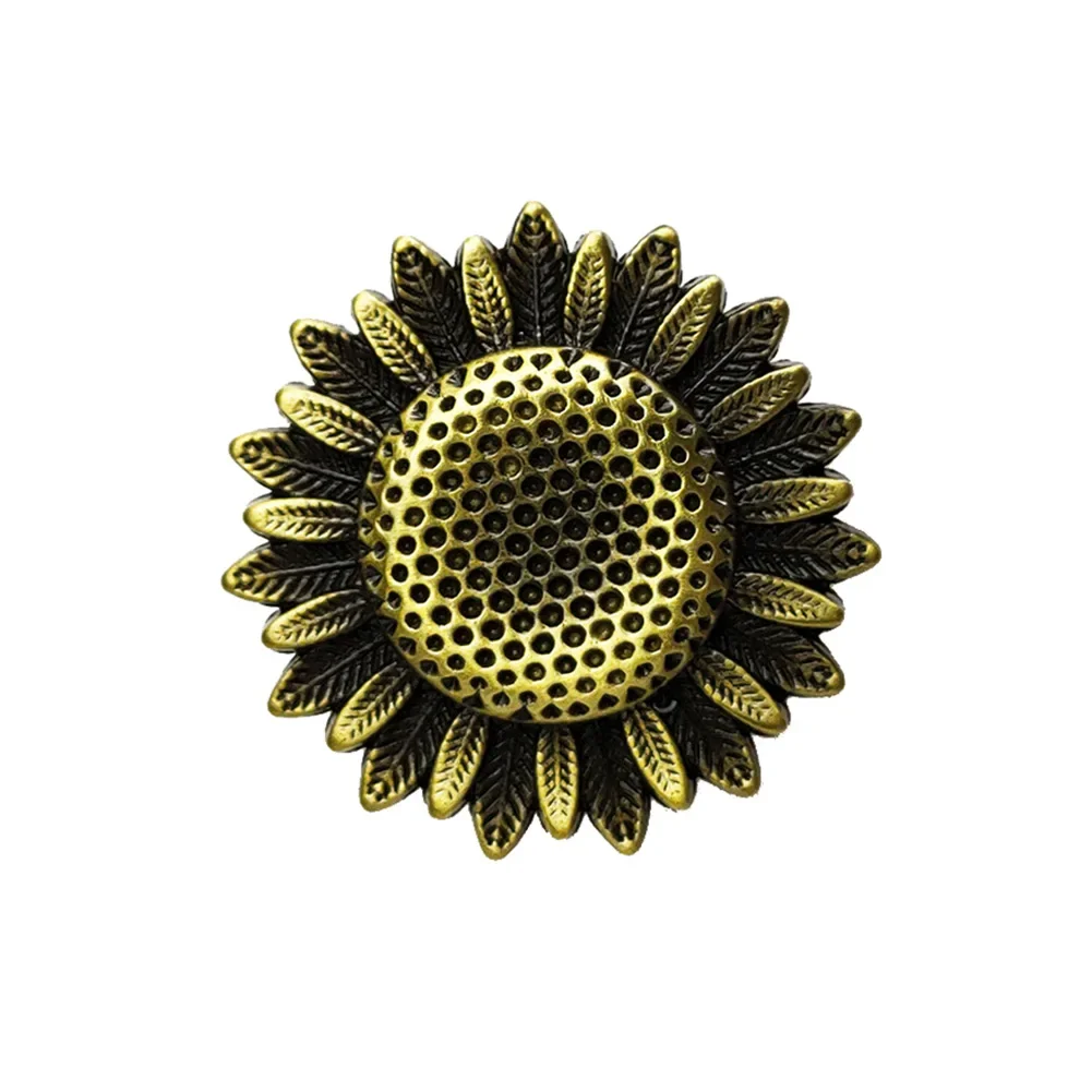 Cabinets Door Knobs Furniture Handle Zinc Alloy Sunflower Shape For Children Bedroom Home Decoration Hardware Accessories