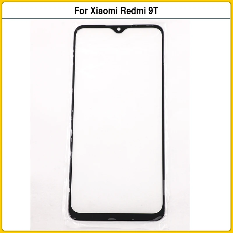 

10PCS For Xiaomi Redmi 9T Touch Screen LCD Front Outer Glass Panel Lens For Xiaomi Redmi9T Touchscreen Glass Cover OCA Replace