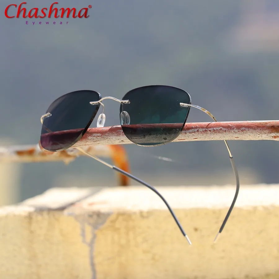 β-Titanium Transition Aviation Sunglasses Photochromic Myopia