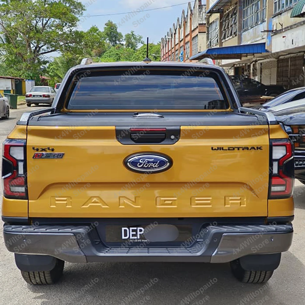 Fanale Posteriore Destro O Sinistro Per Ford Ranger Pick-Up 2008-2011 - Ricambio Aftermarket Con Lenti Rosse/Trasparenti, Cromato