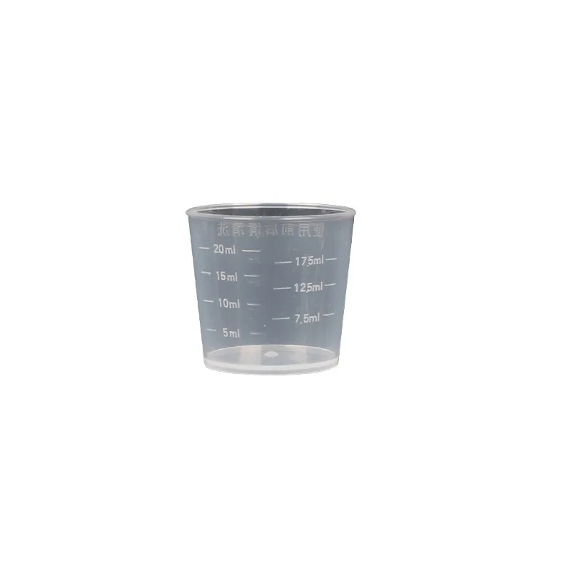 

Clear Plastic Laboratory Measuring Cups, Disposable Liquid Measure Pot, Cooking Tool, New, 10Pcs, 20ml