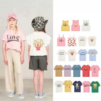 In Stock Spain 25SS Spring/summer kids neutral cartoon printed short-sleeved hoodie shorts 1