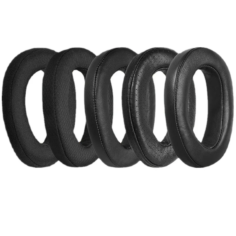 Voarmaks Traagschuim kussen oorkussens voor Hifiman Arya Ananda Edition XS X HE1000se HE1000 V2 Jade II hoofdtelefoon vervanging oorkussens (rode polyester hybride