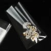 TETP 100Pcs Clear Top Open Bag Thicken Cellophane Handmade Cookies Candy Lollipop Packaging Favors Gift Decoration OPP Plastic 3