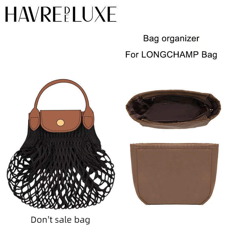 Havredeluxe Bag Organizer Per Longchamp Mesh Bag Liner Borsa Portaoggetti Ultraleggera Borsa Media Per Evitare Che Le Piccole Borse Escano