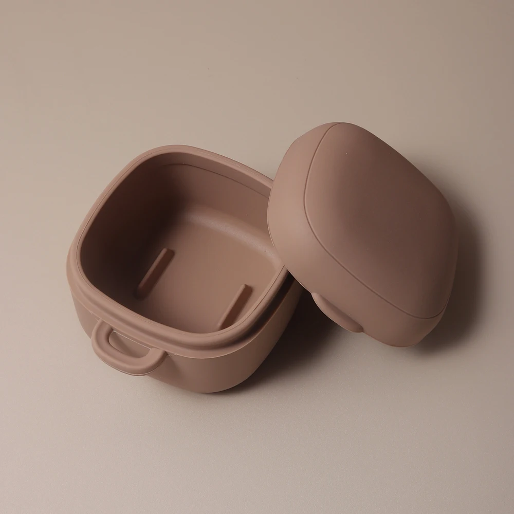 Baby Pacifier Case food storage box Silicone Nipple Cover for infant pacifier holder plastic pacifier box