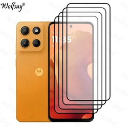 Premium Full Cover Tempered Glass Screen & Camera Protector, 6.72 inch - Motorola Moto G15 (4 Front Glass)