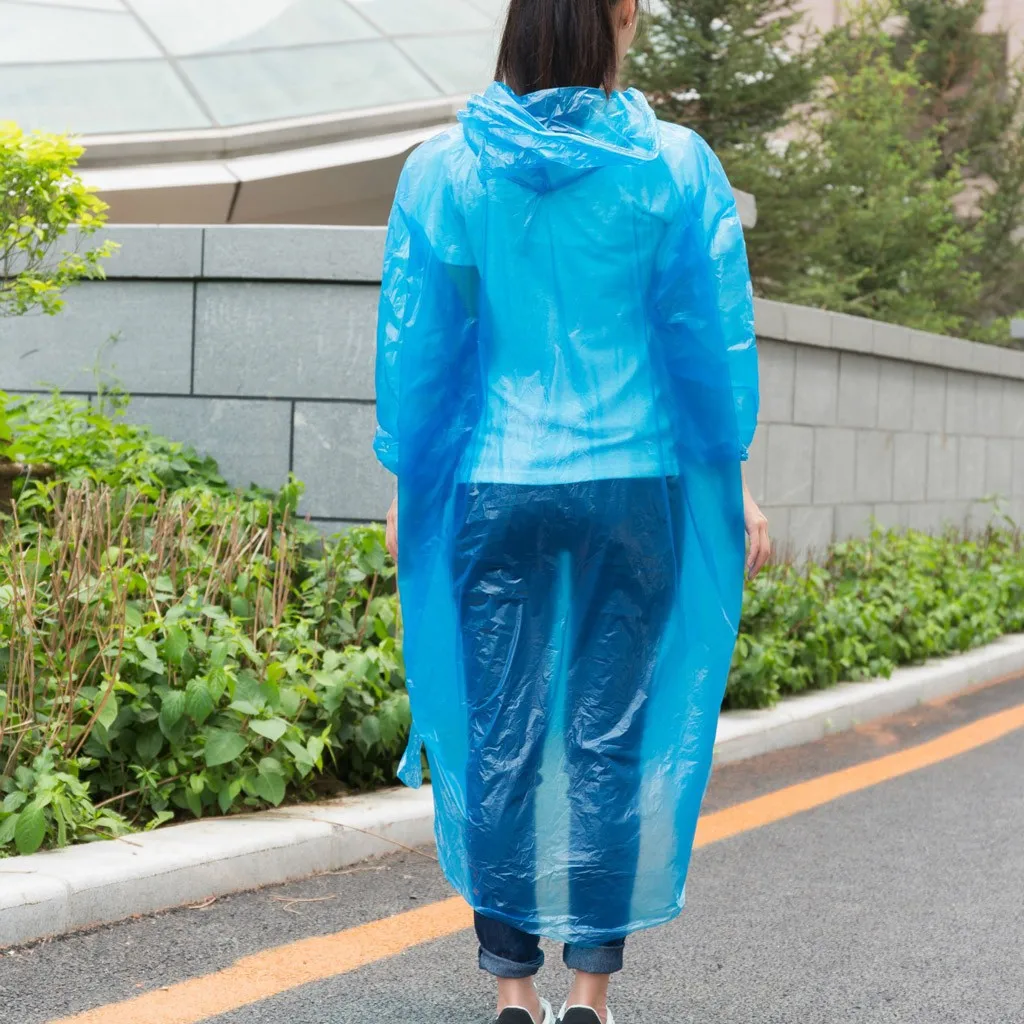 Disposable Adult Emergency Raincoat Poncho Mini Portable Hiking Camping Hood Impermeable raincoat poncho