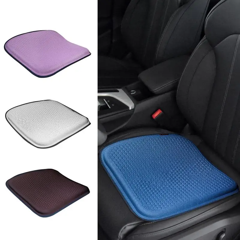 

Gel Breathable Car Cushion Polyester Fiber Multipurpose Auto Seat Pillow Non-Slip Silicone Back Support Pad For Cars Accessories
