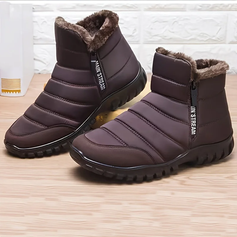 Men’s Warm Zipper Snow Boots 2