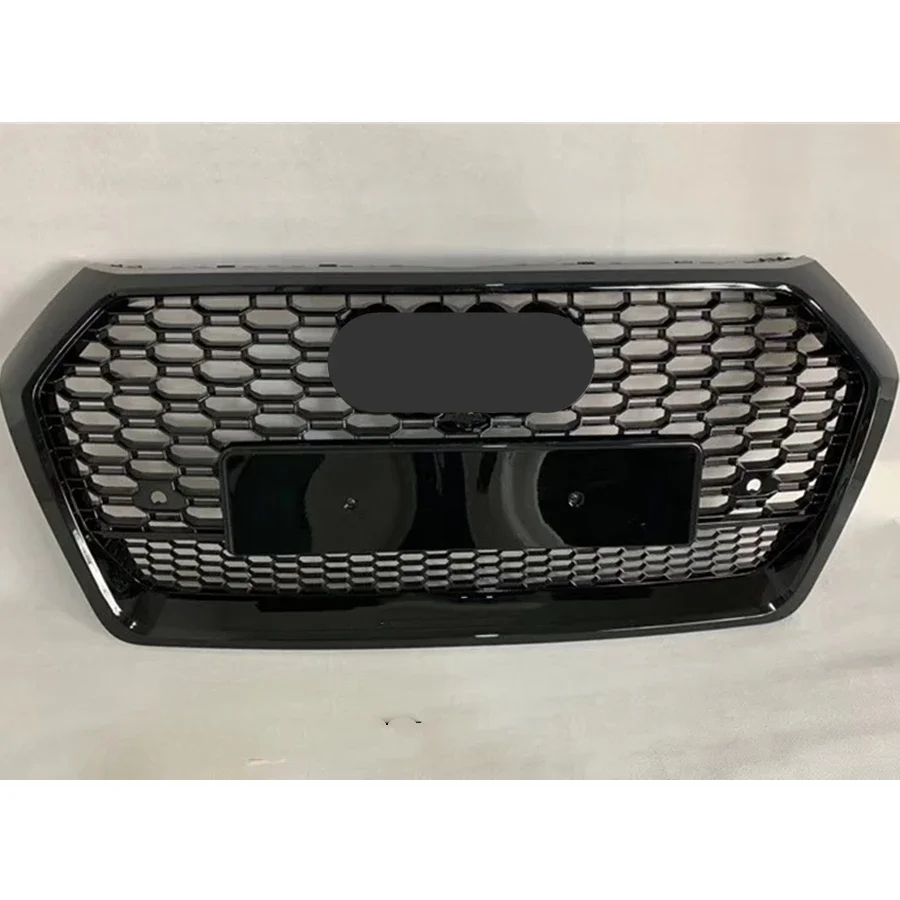 

Car Accessories Front Bumper Grille Front Bumper Grill Center Grille Gloss Black For Audi Q5 2018 2019 (Refit For RSQ5 Style)