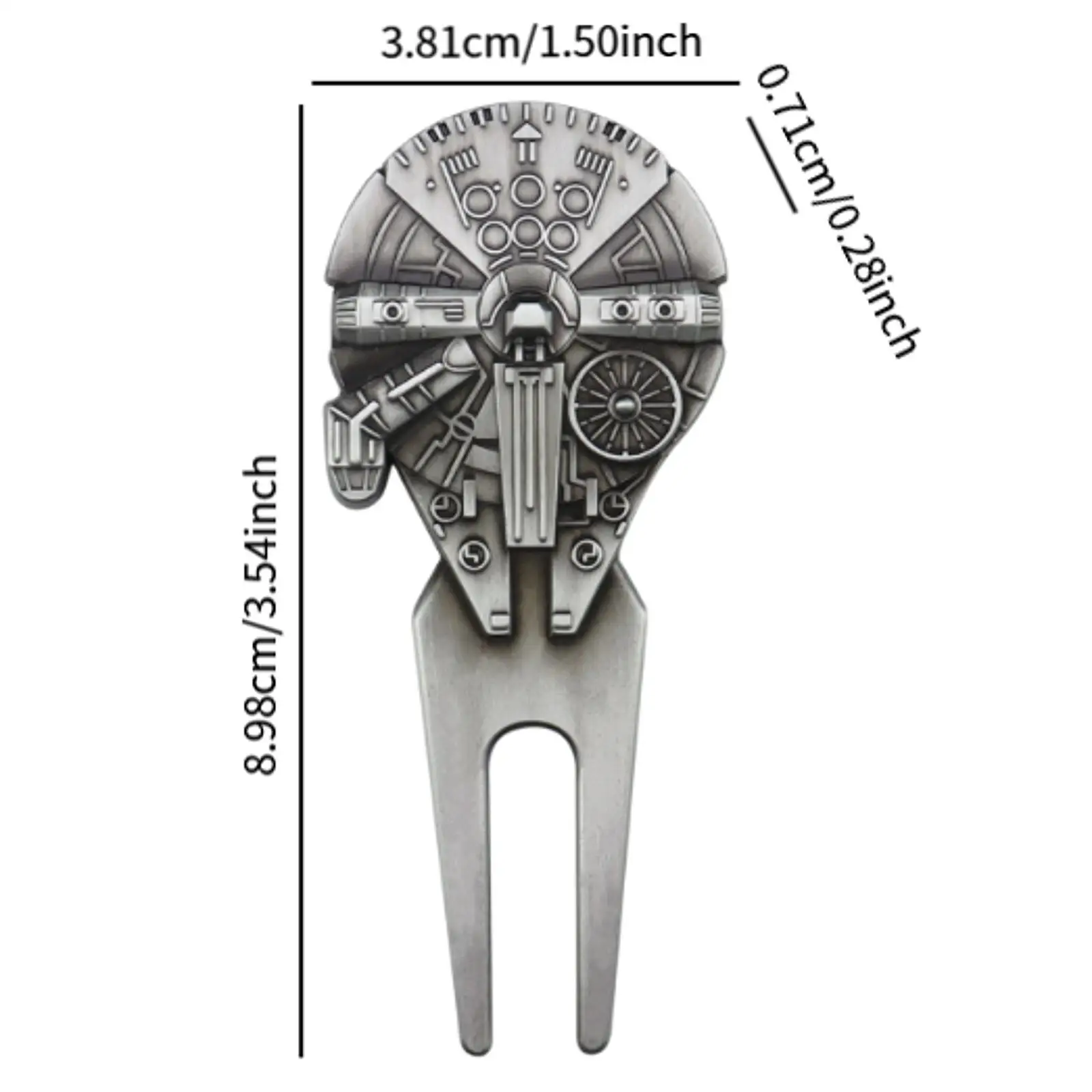 Golf Divot Tool for Golfer Portable Golfing Outdoor Replacement Gift Lightweight Sports Golf Fork Equipment Golf Pitch Fork