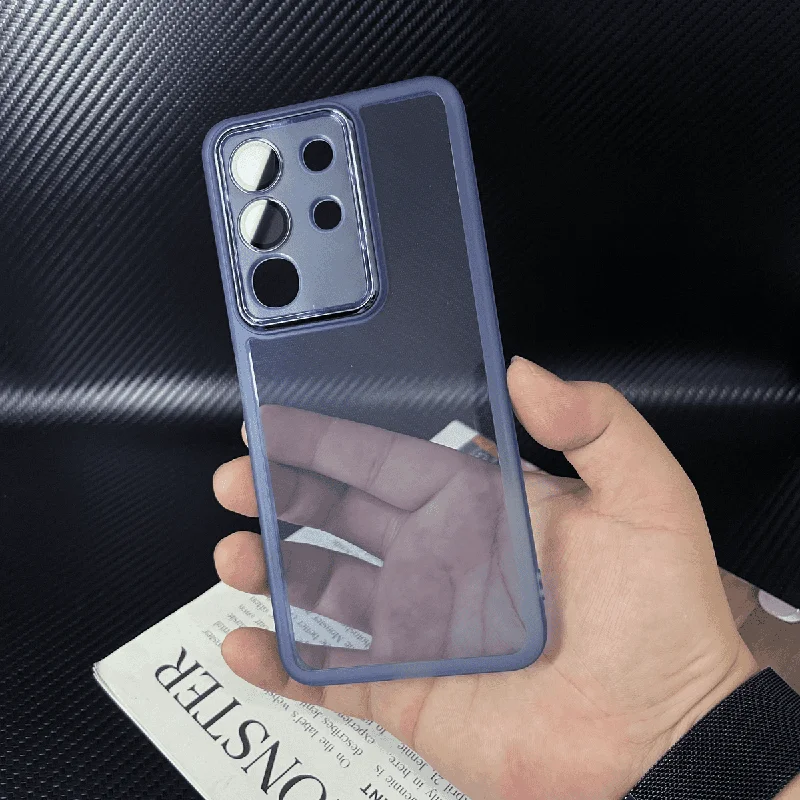 Luxury Soft Bumper Clear Back Phone Case with Transparent Design