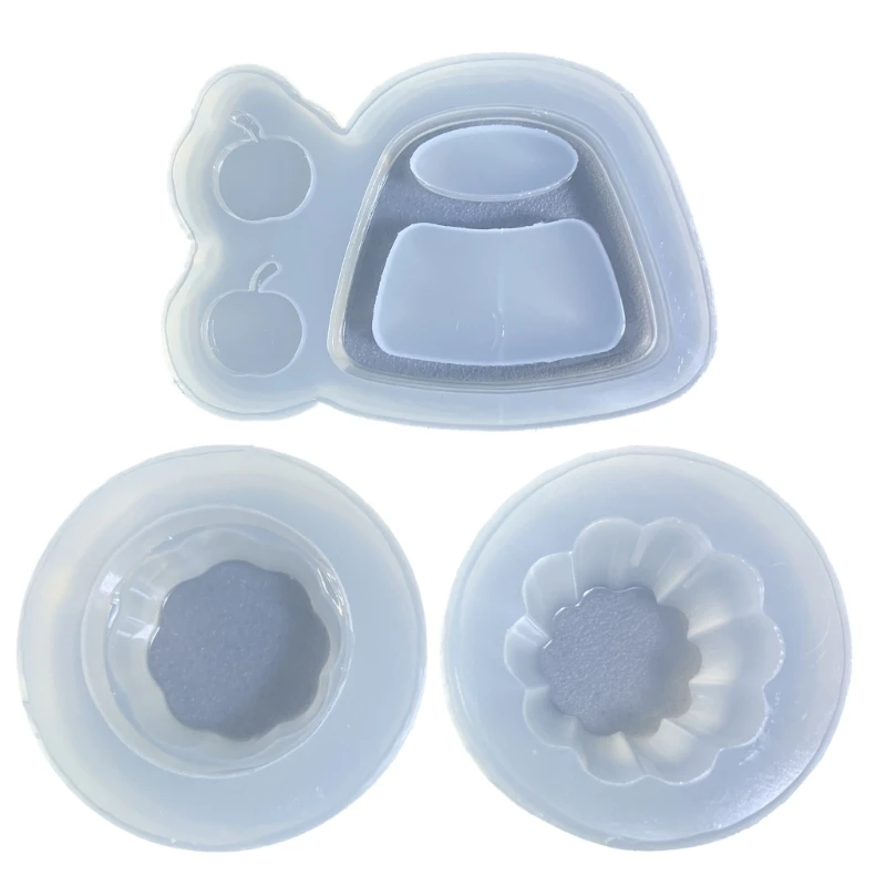 

Новинка 2023 года, геометрический орнамент для вишневого пудинга, силиконовая форма для литья смолы, женский брелок для декора,