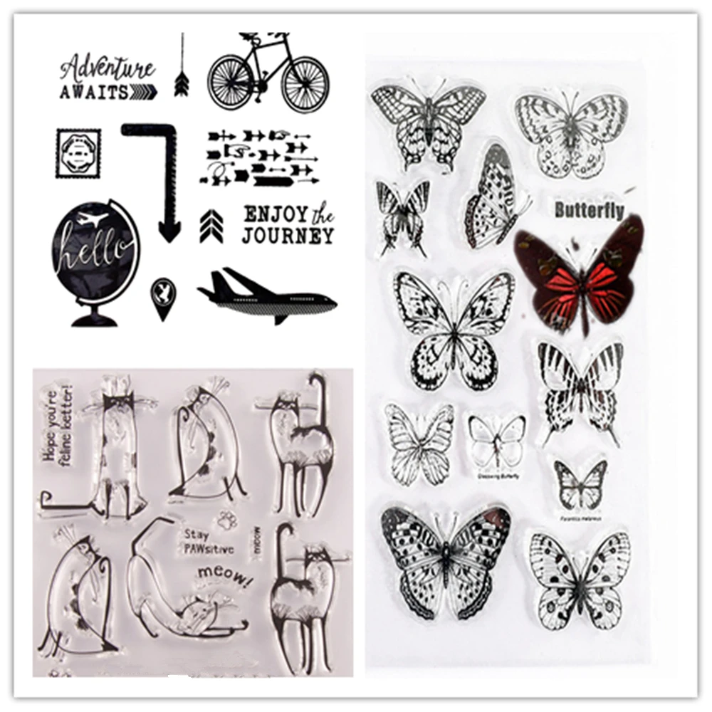 Flowers Leaves Clear Stamps For Card Making Decoration Scrapbooking Plant Silicone Rubber Stamp Diy