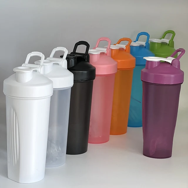 600ml Protein Shaker Bottle Protein Powder Shake Cup for Gym Ffitness Shaker Scale Portable Water Bottle Slushy Cup 4