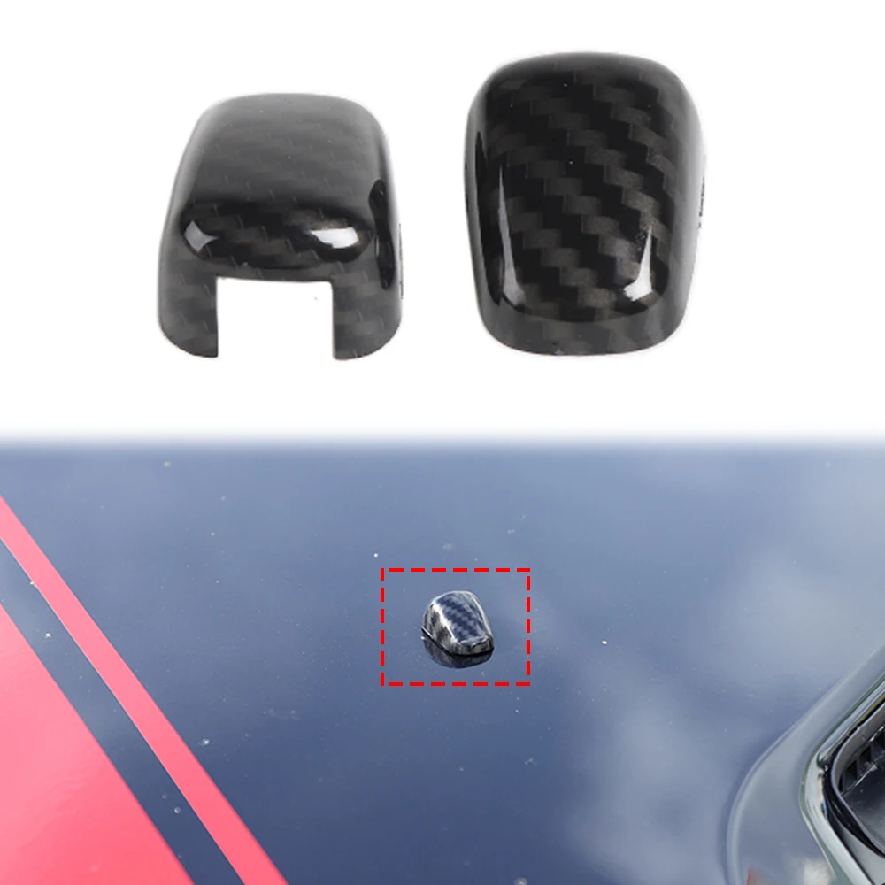 

Front Wiper Nozzle Spray Decoration Cover Trim for Dodge Challenger Charger RAM Durango Chrysler 300C Car Exterior Accessories