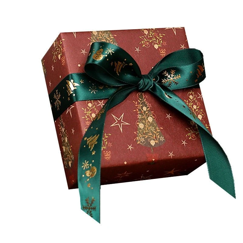 Christmas ribbon ribbon decoration ribbon supplies wrapping ribbon polyester ribbon 5yards 1inch 25mm Christmas ribbon printed Christmas polyester ribbon for handmade design decoration DIY gift packing